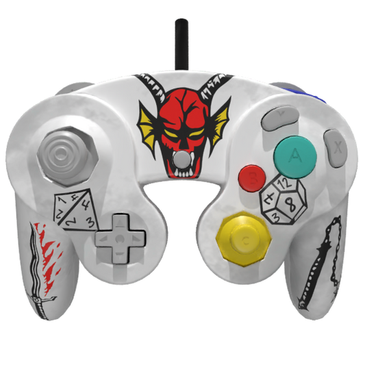 Custom Controller Nintendo Gamecube - Stranger Things Hellfire Club
