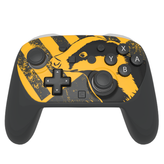 Custom Airbrush Painted Controller Nintendo Switch 2 Two - Harry Potter House Hufflepuff