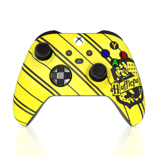 Custom Airbrushed Controller Microsoft Xbox Series X - Xbox One S - Harry Potter House Hufflepuff