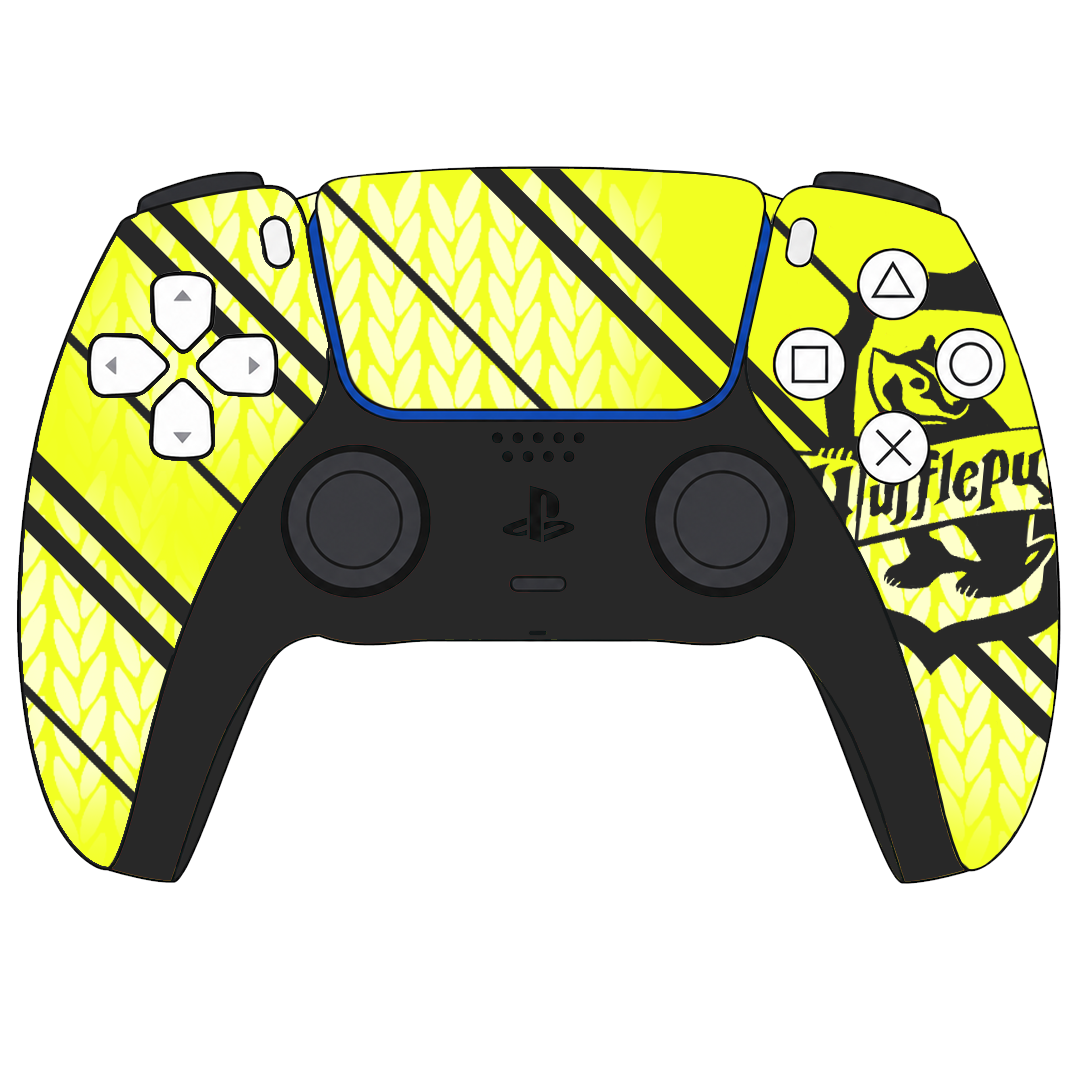 Custom Controller Sony Playstation 5 PS5 - Harry Potter House Hufflepuff