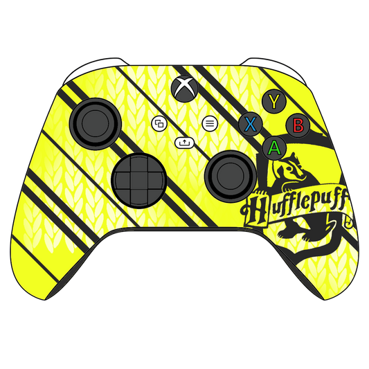 Custom Airbrushed Controller Microsoft Xbox Series X - Xbox One S - Harry Potter House Hufflepuff