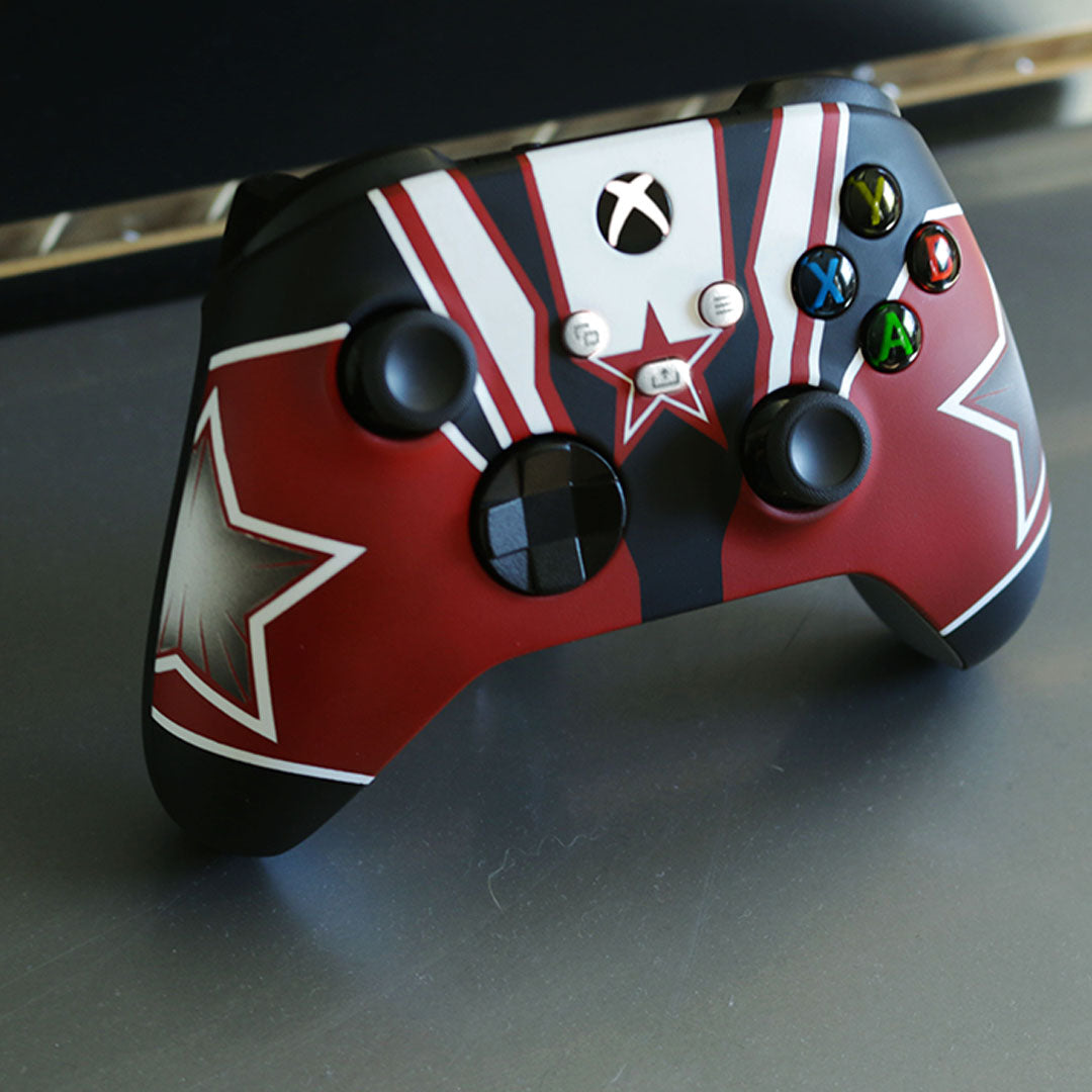 Custom Airbrushed Controller Microsoft Xbox Series X - Xbox One S - Super Hero Red Guardian Marvel Thunderbolts