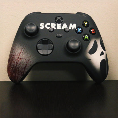 Custom Airbrush Painted Microsoft Xbox Series X XBX - Scream Ghost Face Stab Dead By Daylight