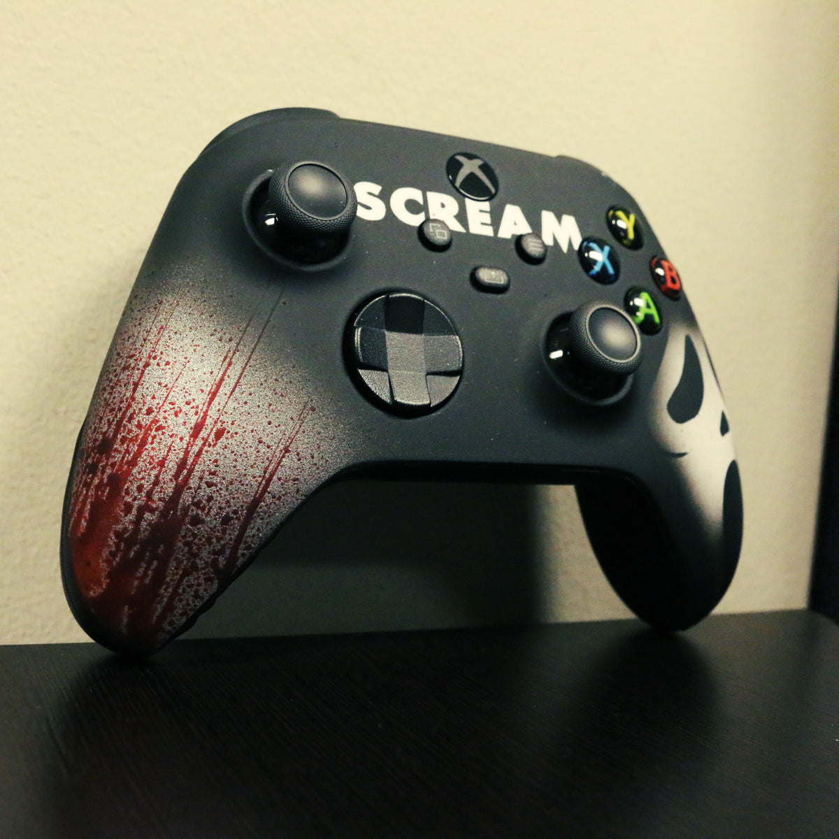 Custom Airbrush Painted Microsoft Xbox Series X XBX - Scream Ghost Face Stab Dead By Daylight