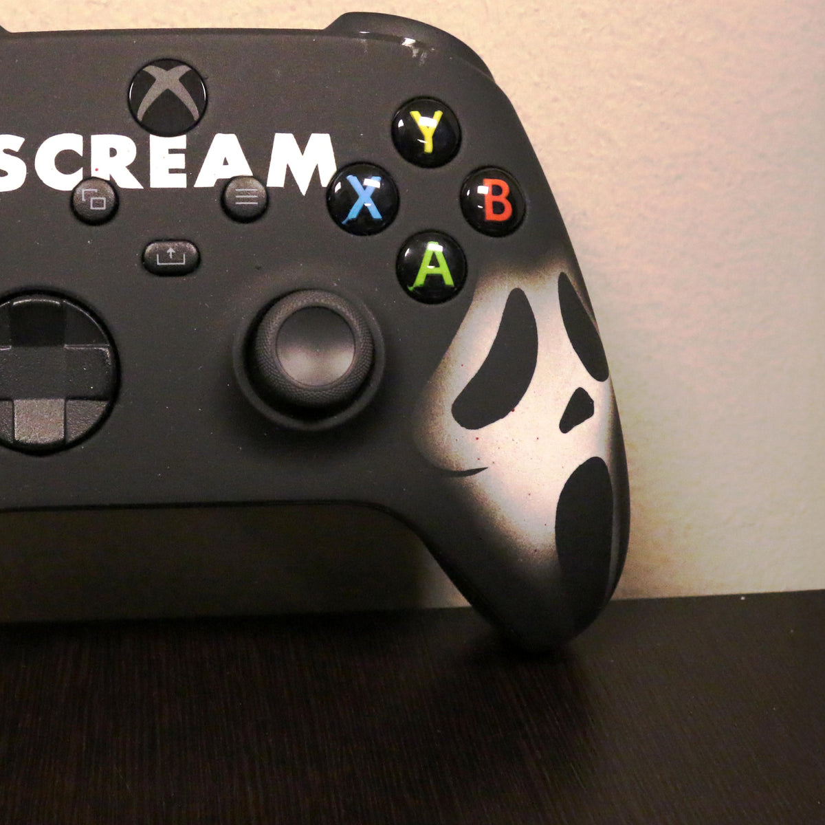 Custom Airbrush Painted Microsoft Xbox Series X XBX - Scream Ghost Face Stab Dead By Daylight