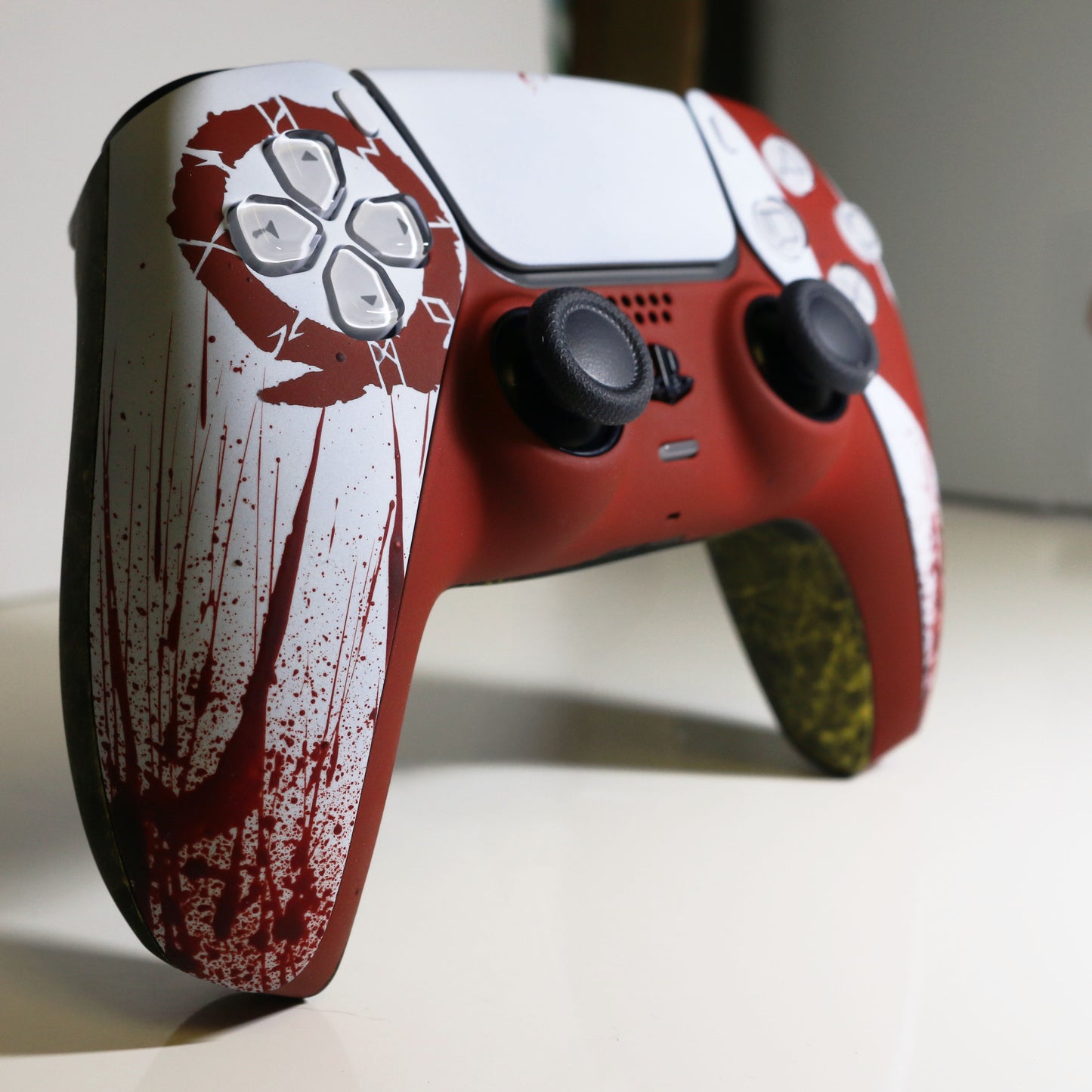 Custom Airbrushed Controller Sony Playstation 5 PS5 - God of War Omega Kratos