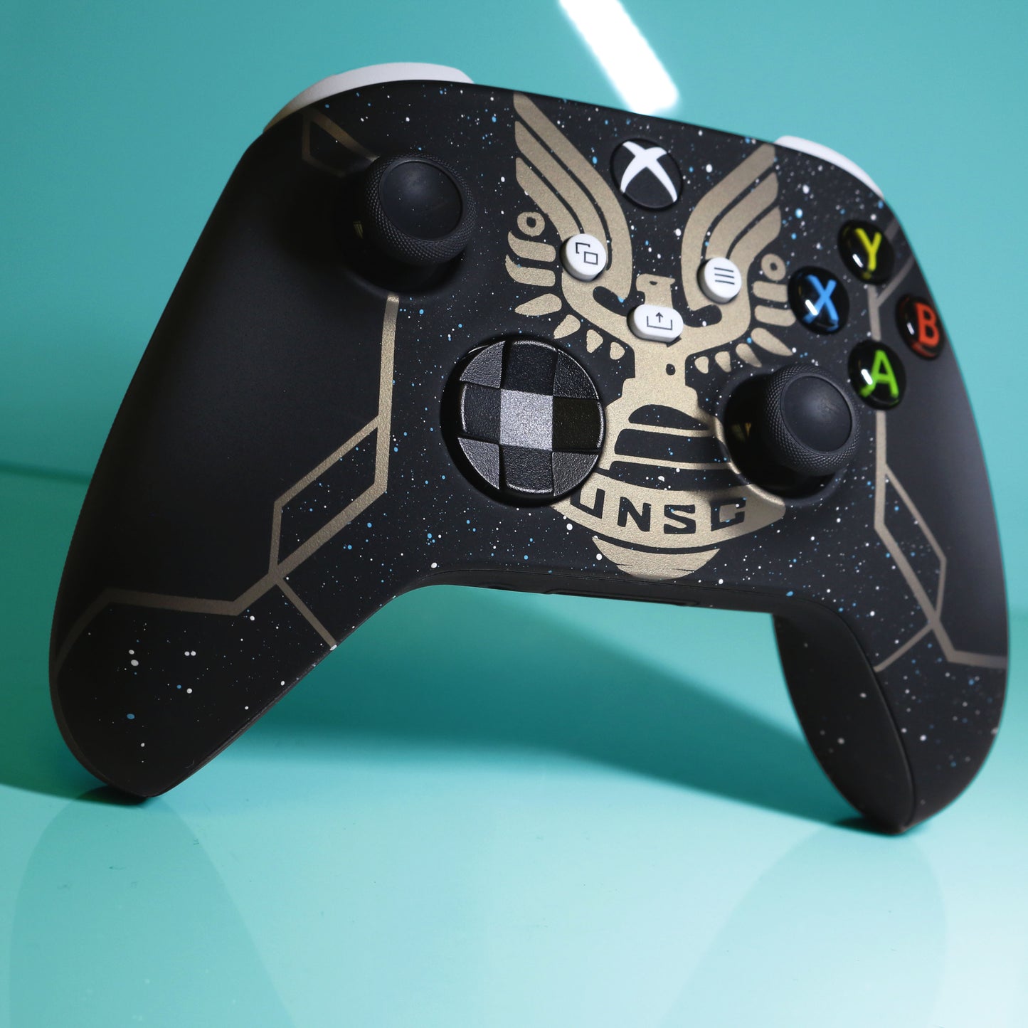 Custom Airbrush Controller Microsoft Xbox Series X - Xbox One S - Halo Infinite Master Chief UNSC Spartan