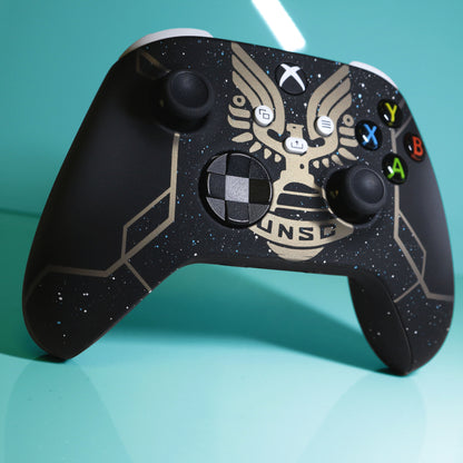 Custom Airbrush Controller Microsoft Xbox Series X - Xbox One S - Halo Infinite Master Chief UNSC Spartan