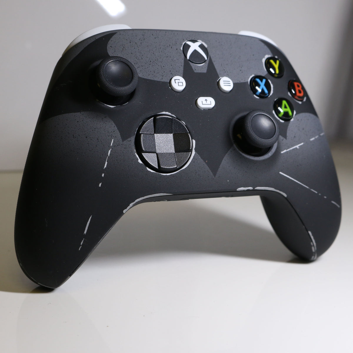 Custom Airbrush Painted Controller Microsoft Xbox Series X  XSX One - Arkham Knight Dark Superhero Bat Man