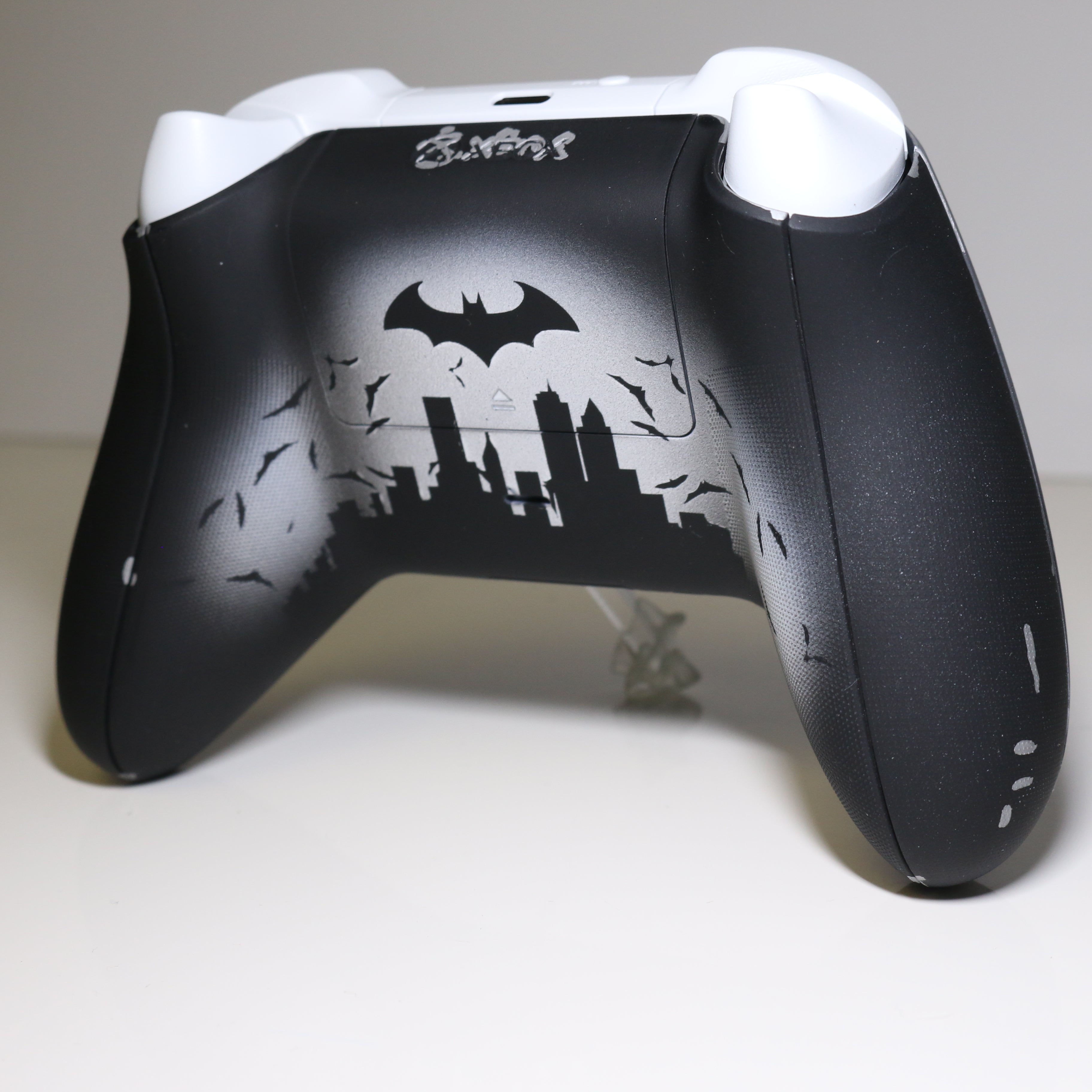 Custom Airbrush Painted Controller Microsoft Xbox Series X  XSX One - Arkham Knight Dark Superhero Bat Man