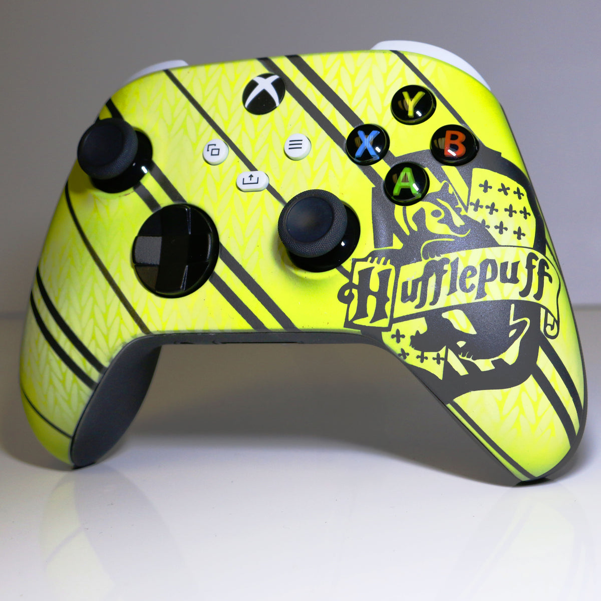 Custom Airbrushed Controller Microsoft Xbox Series X - Xbox One S - Harry Potter House Hufflepuff