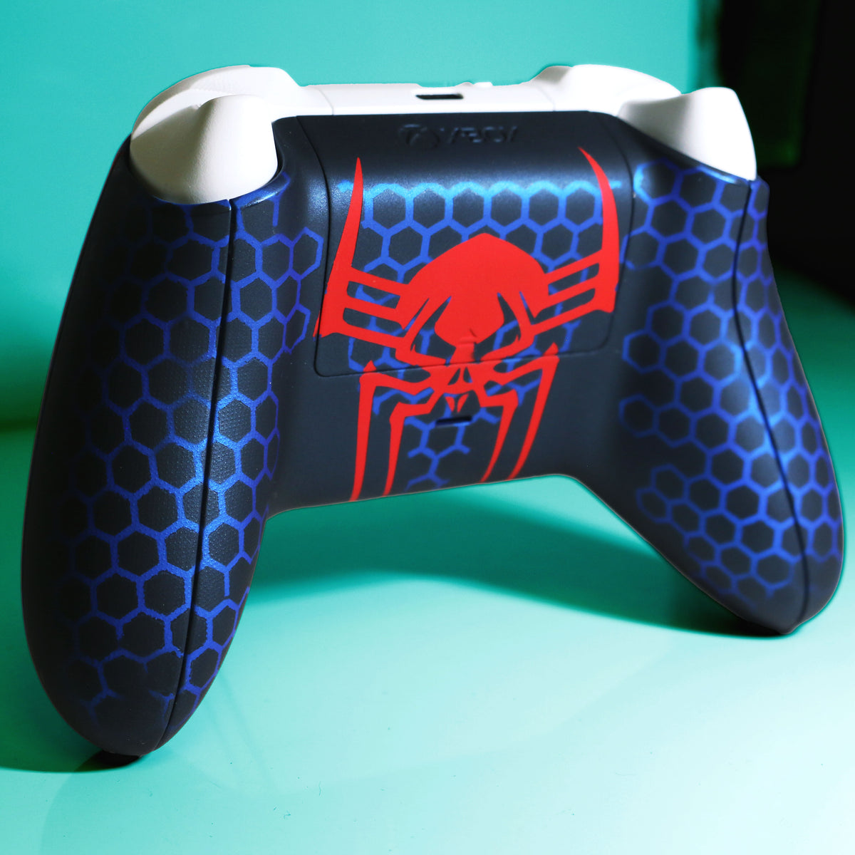 Custom Airbrush Controller Microsoft Xbox Series X - Xbox One S - Super Hero Spidernan 2099 Marvel