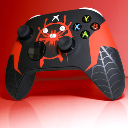 Custom Airbrush Controller Microsoft Xbox Series X - Xbox One S - Spider Morales Spiderverse