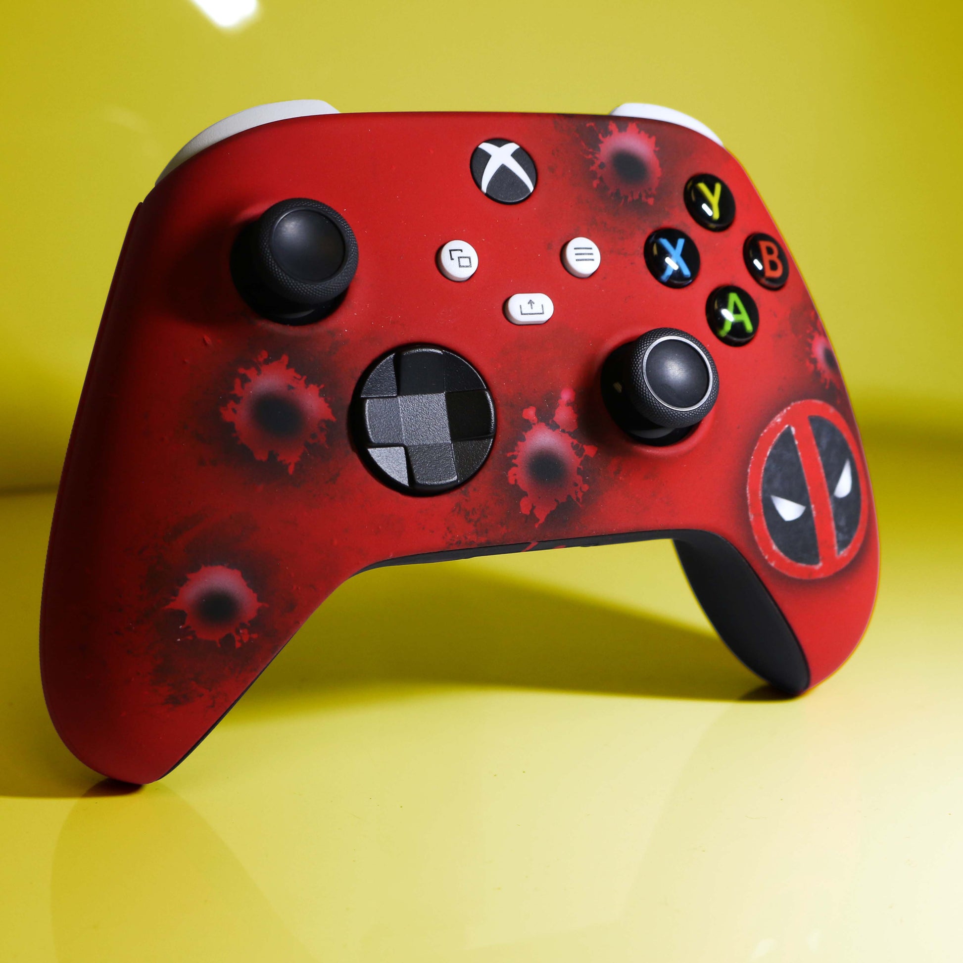 Custom Airbrush Controller Microsoft Xbox Series X - Xbox One S - Maximum Effort Deadpool Merc With A Mouth
