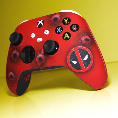 Custom Airbrush Controller Microsoft Xbox Series X - Xbox One S - Maximum Effort Deadpool Merc With A Mouth