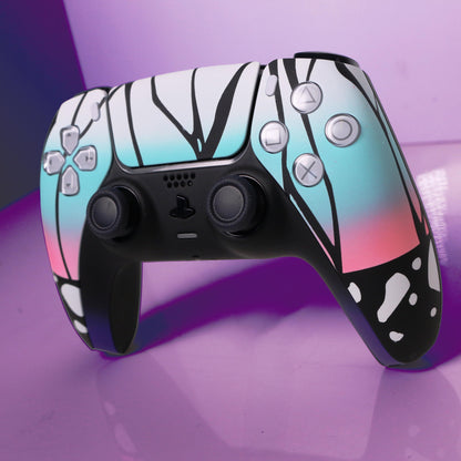 Custom Airbrush Controller Sony Playstation 5 PS5 - Demon Slayer Shinobu Butterfly Anime