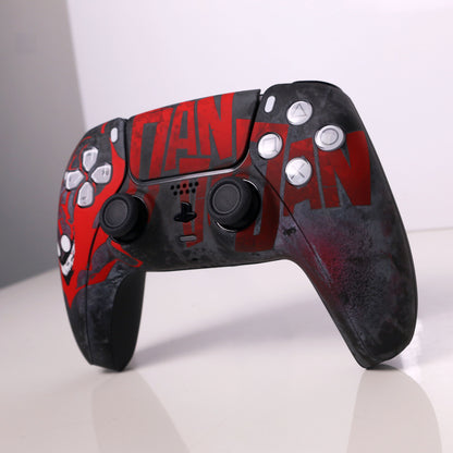 Custom Airbrush Painted Sony PlayStation 5 PS5 - Anime Dandadan Animation action Cool