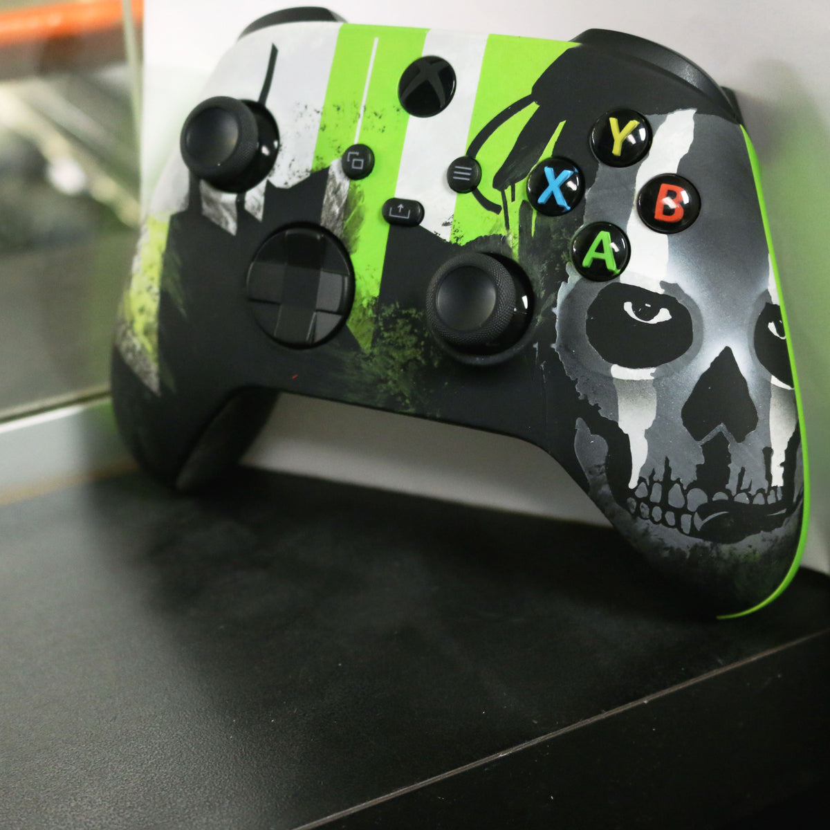 Custom Airbrushed Controller Microsoft Xbox Series X - Xbox One S - Modern Warfare 2 Ghost Call Duty 