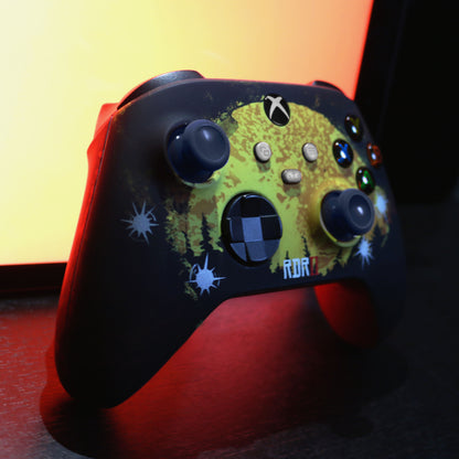 Custom Airbrush Controller Microsoft Xbox Series X - Xbox One S - Red Revolver RDR Red Dead Redemption