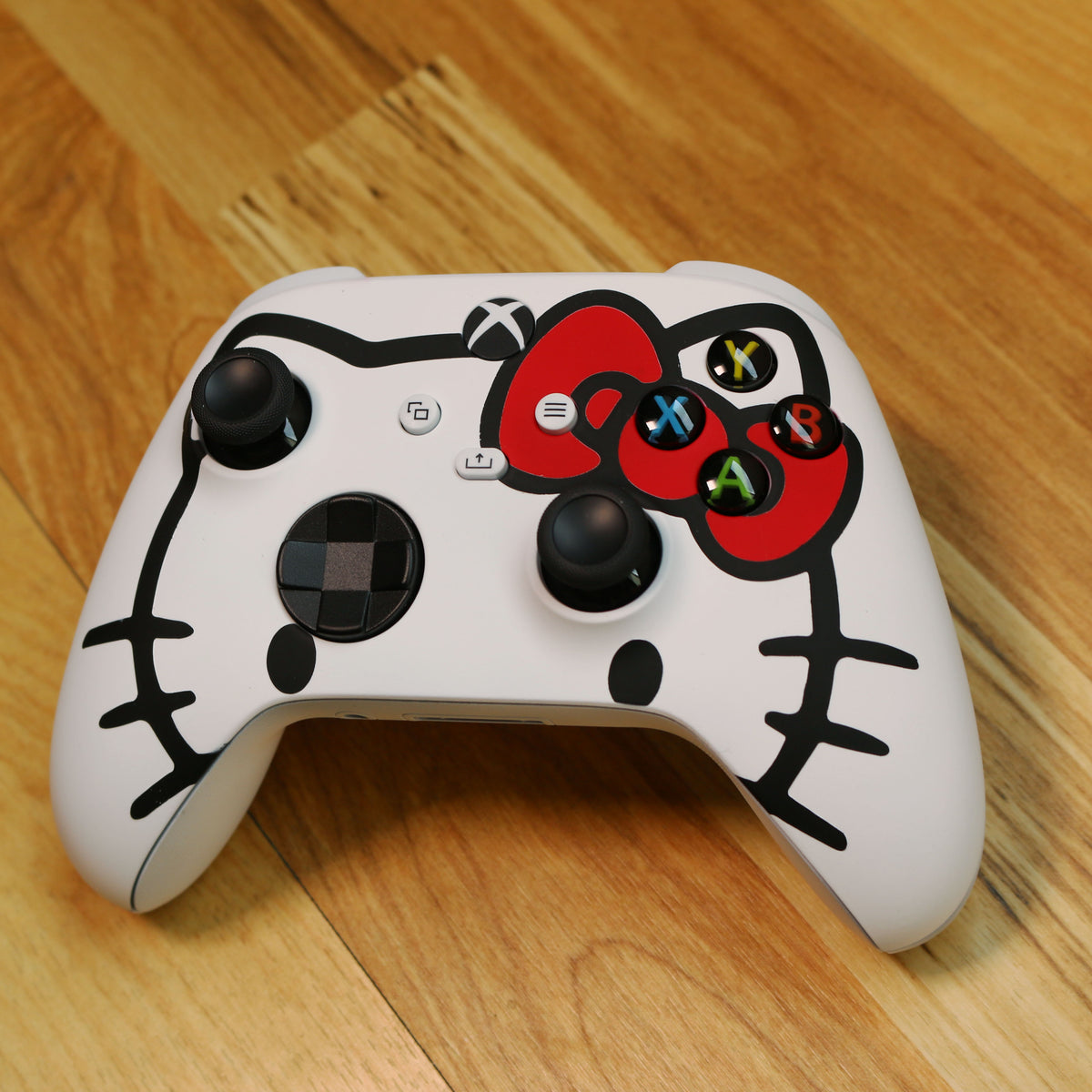 Custom Airbrushed Controller Microsoft Xbox Series X - Xbox One S - Hello Kitty Cute Anime