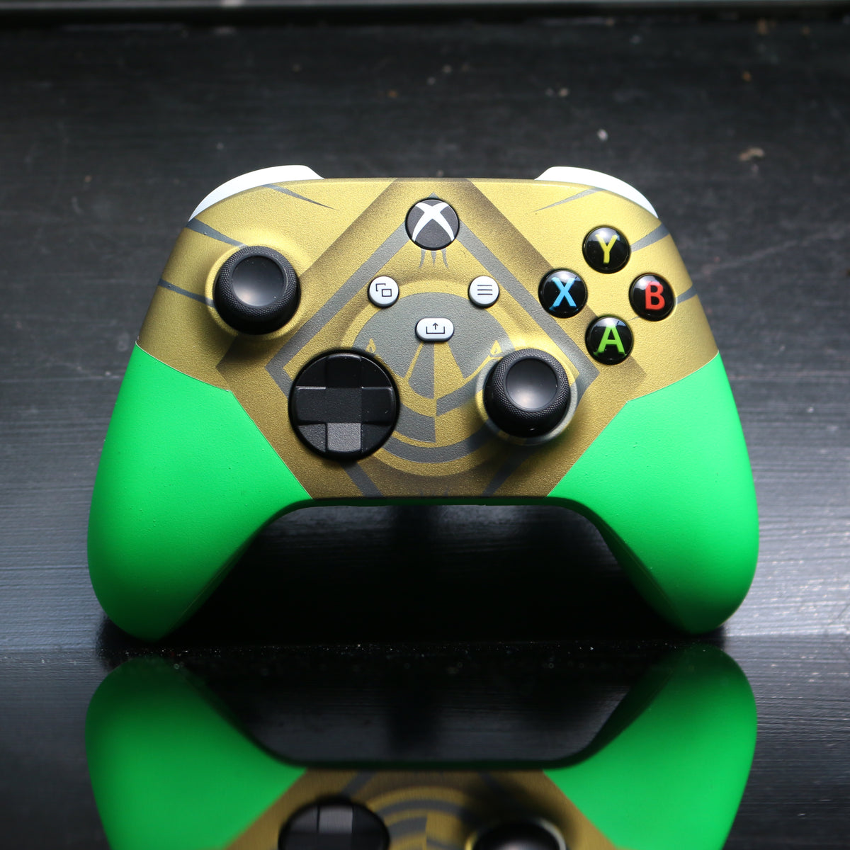 Custom Airbrushed Controller Microsoft Xbox Series X - Xbox One S - Power Ranger Morphin Time Green