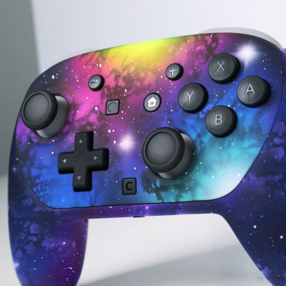Custom Airbrush Painted Controller Nintendo Switch 2 Two - Galaxy Space Stars Universe