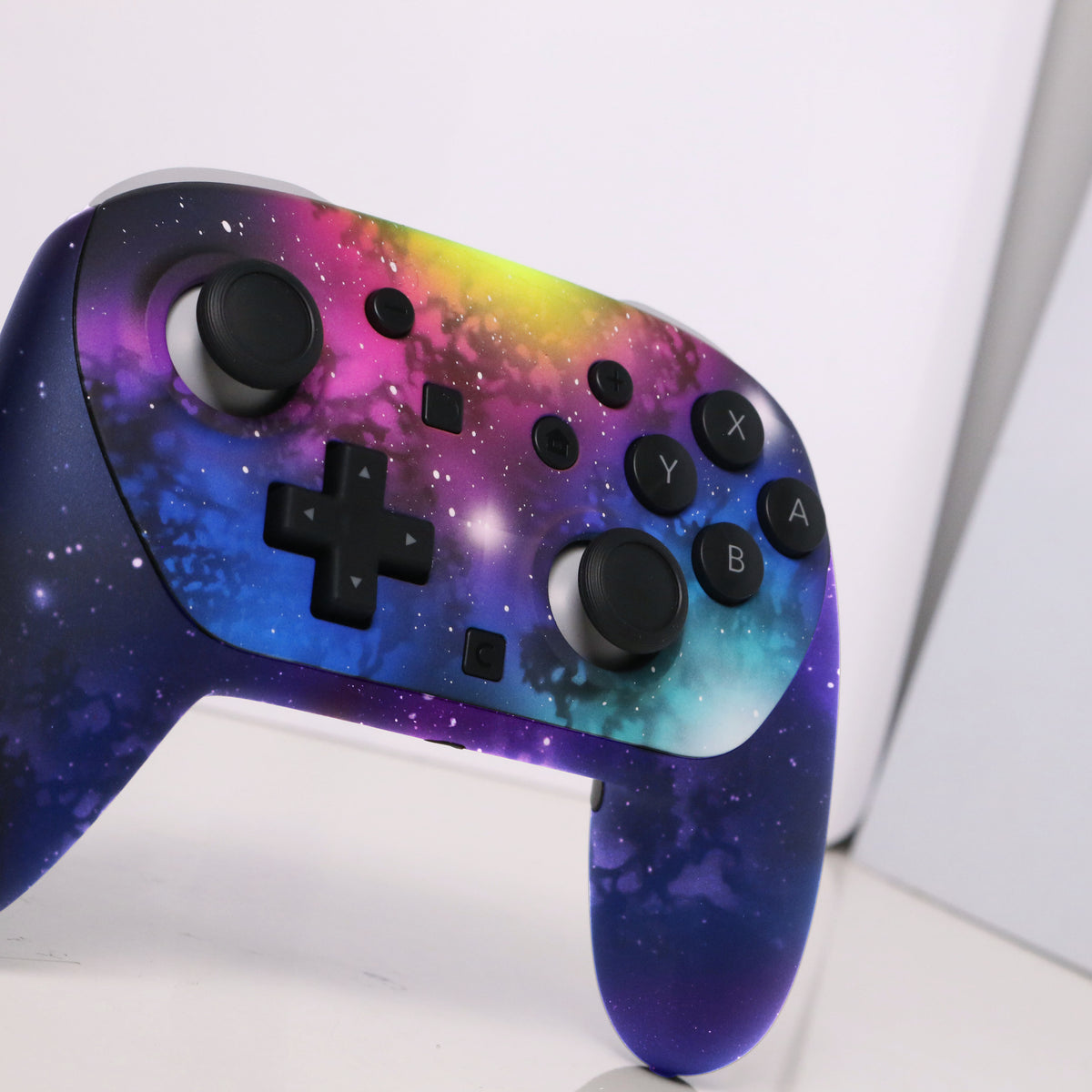 Custom Airbrush Painted Controller Nintendo Switch 2 Two - Galaxy Space Stars Universe