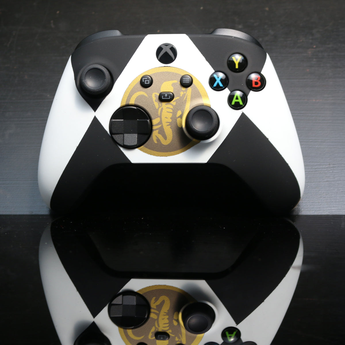 Custom Airbrushed Controller Microsoft Xbox Series X - Xbox One S - Power Rangers Morphin Time Black