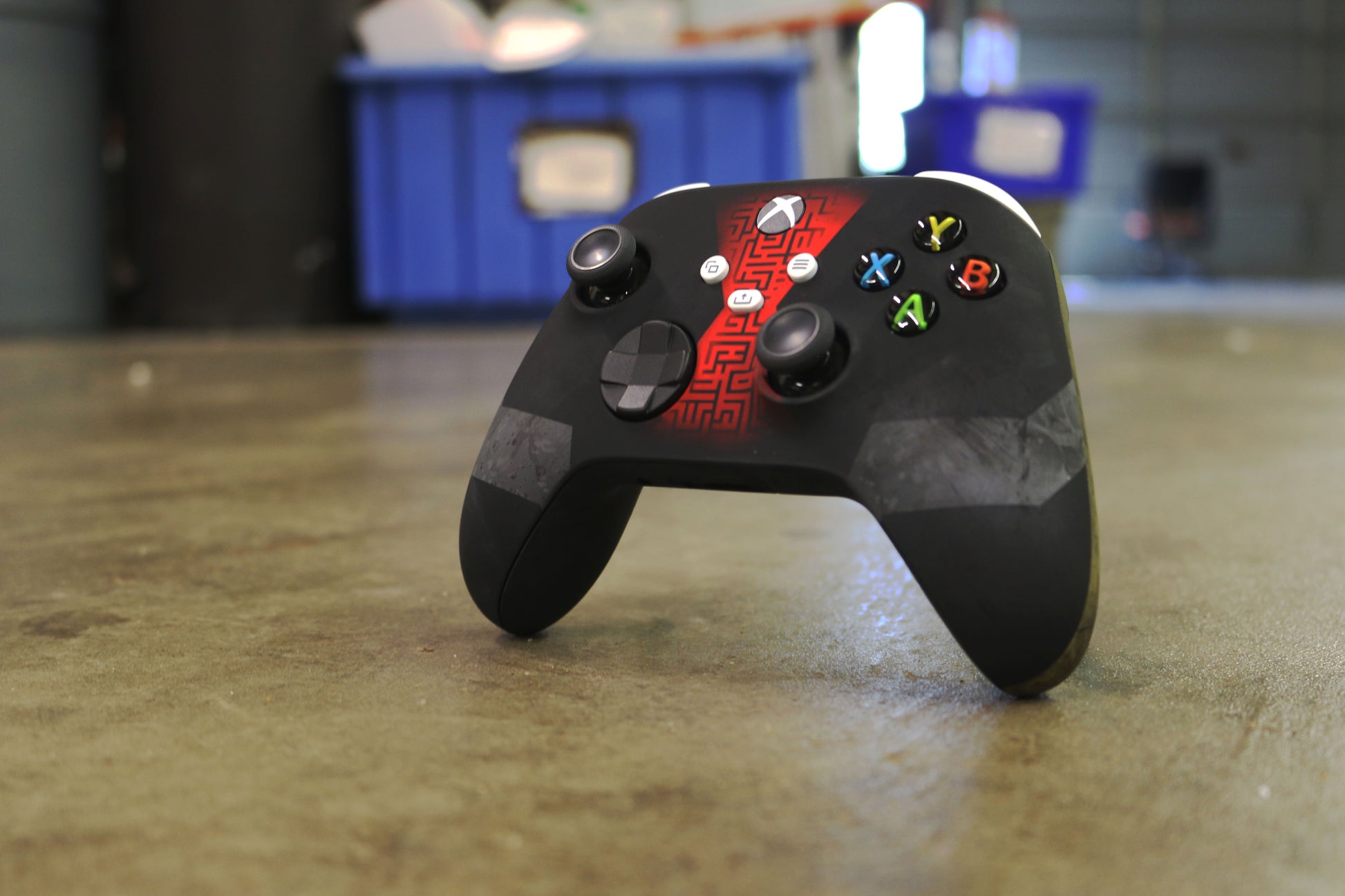 Custom Airbrush Controller Microsoft Xbox Series X - Xbox One S - Super Hero Black Widow Marvel