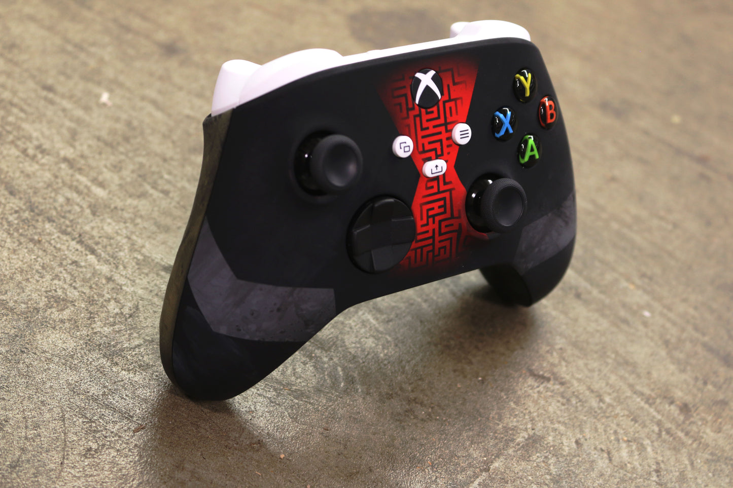 Custom Airbrush Controller Microsoft Xbox Series X - Xbox One S - Super Hero Black Widow Marvel