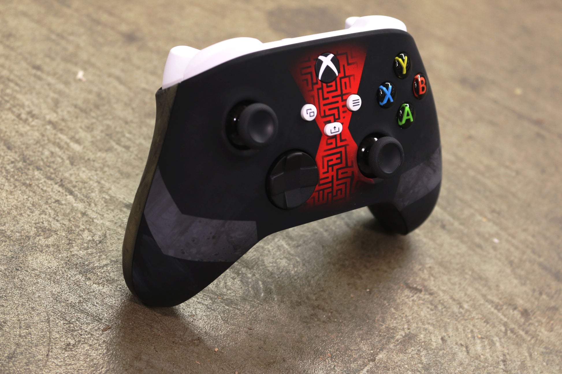 Custom Airbrush Controller Microsoft Xbox Series X - Xbox One S - Super Hero Black Widow Marvel