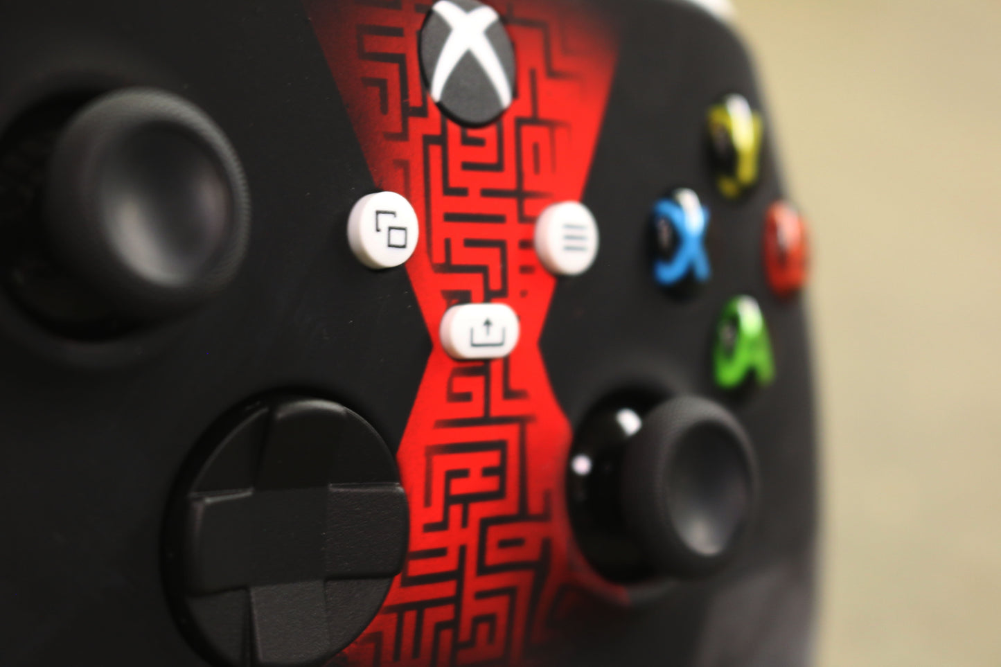 Custom Airbrush Controller Microsoft Xbox Series X - Xbox One S - Super Hero Black Widow Marvel