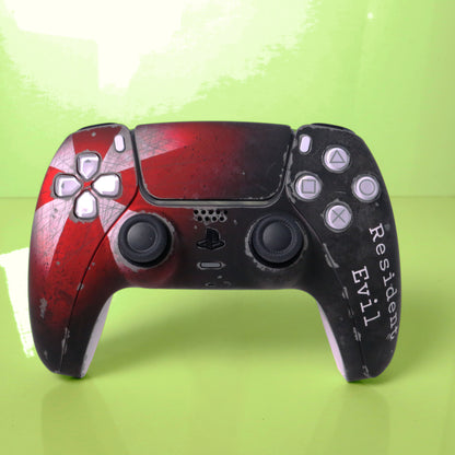 Custom Airbrush Painted Sony PlayStation 5 PS5 - Resident Evil Umbrella Corp T Virus