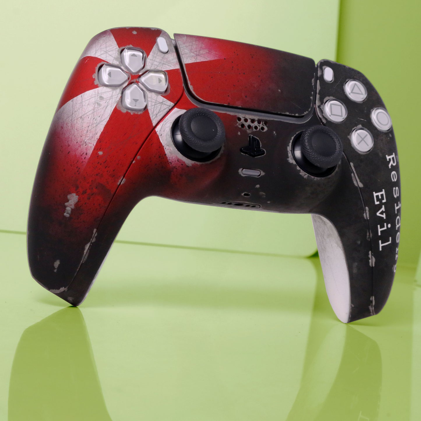 Custom Airbrush Painted Sony PlayStation 5 PS5 - Resident Evil Umbrella Corp T Virus
