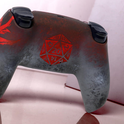 Custom Airbrush Painted Sony PlayStation 5 PS5 - DnD D&D Dungeons Dragons Fantasy Table Top Gate Baulders