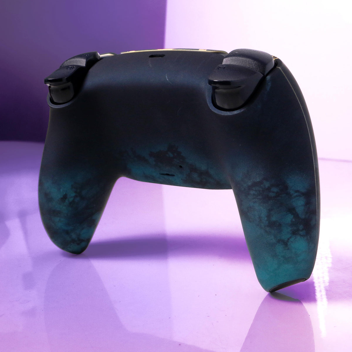 Custom Airbrush Painted Sony PlayStation 5 PS5 - Baulders Gate Three Underdark Tyrant Teal Green BG3 D&D DnD Dungeons Dragons 