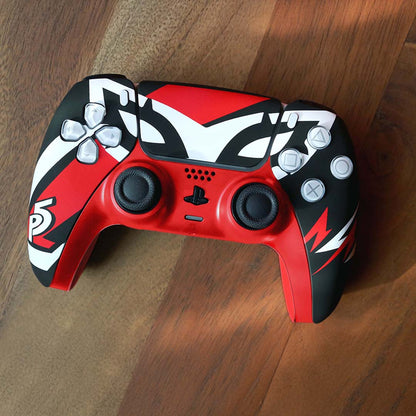 Custom Airbrush Painted Sony PlayStation 5 PS5 - Persona Joker RPG Video Game Anime