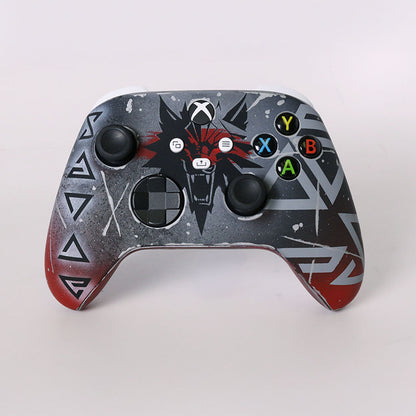 Custom Controller Microsoft Xbox Series X - Xbox One S - Wolf Witcher Folklore Fantasy Runes Elements Game Tv Series Geralt Dark Horror
