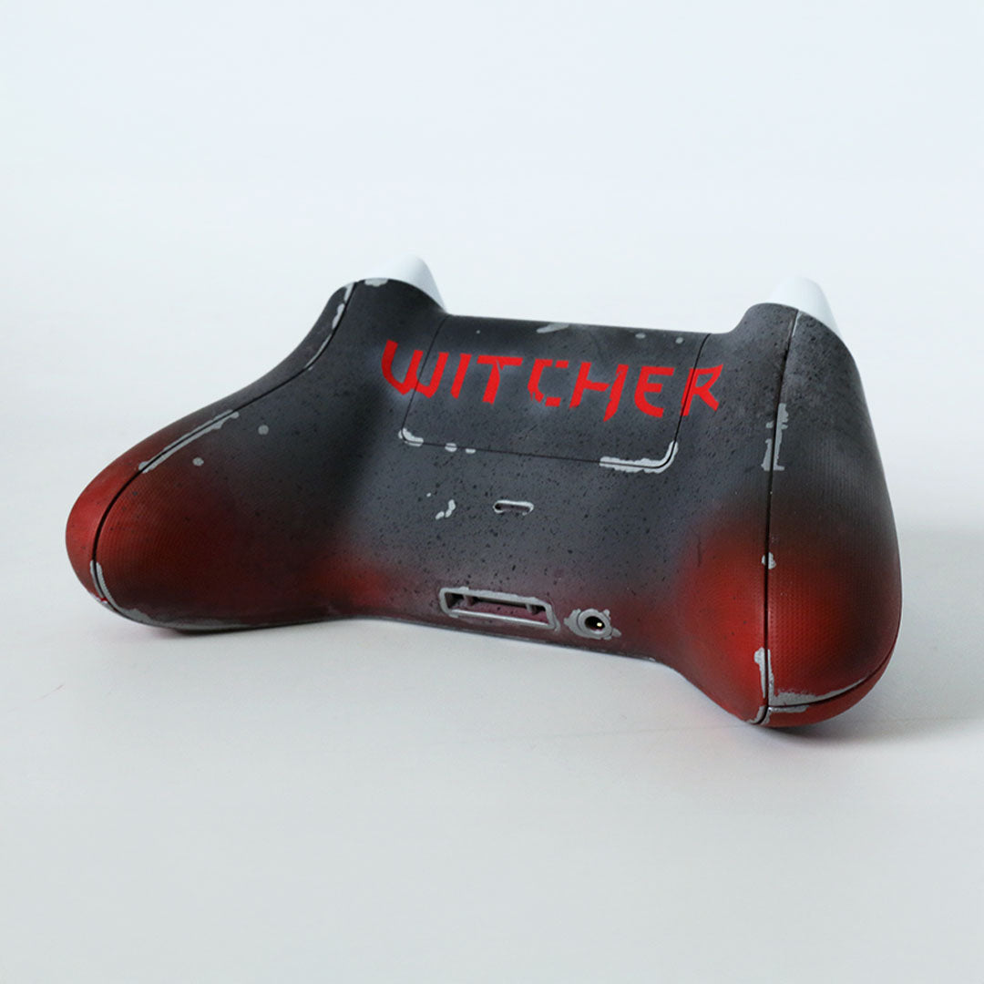 Custom Controller Microsoft Xbox Series X - Xbox One S - Wolf Witcher Folklore Fantasy Runes Elements Game Tv Series Geralt Dark Horror