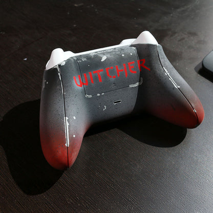 Custom Controller Microsoft Xbox Series X - Xbox One S - Wolf Witcher Folklore Fantasy Runes Elements Game Tv Series Geralt Dark Horror