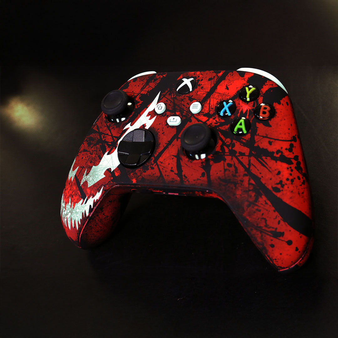 Custom Airbrush Controller Microsoft Xbox Series X - Xbox One S - Maximum Carnage Spiderman
