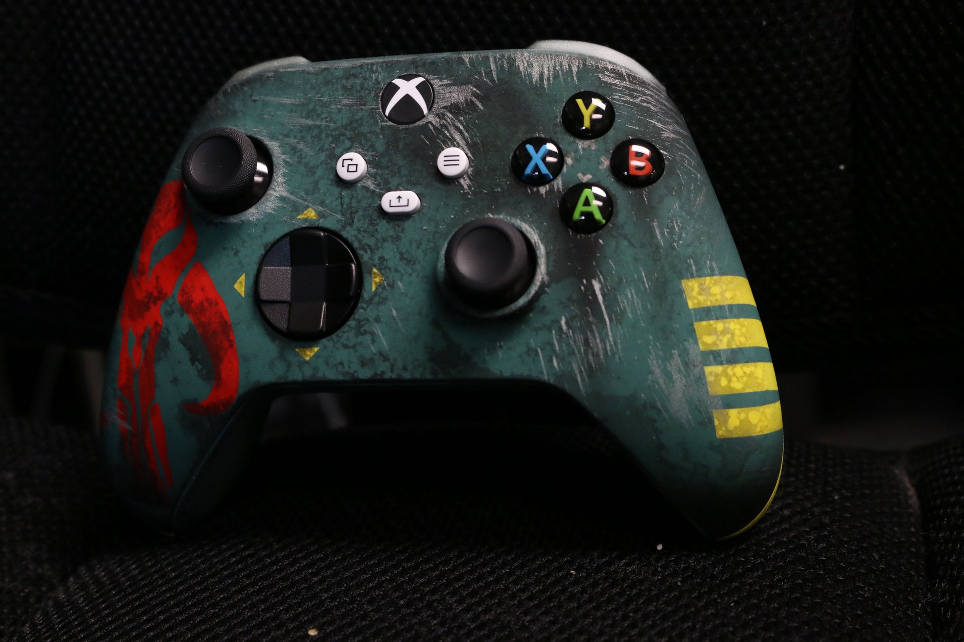 Custom Airbrush Controller Microsoft Xbox Series X - Xbox One S - Bounty Hunter Boba Fett 