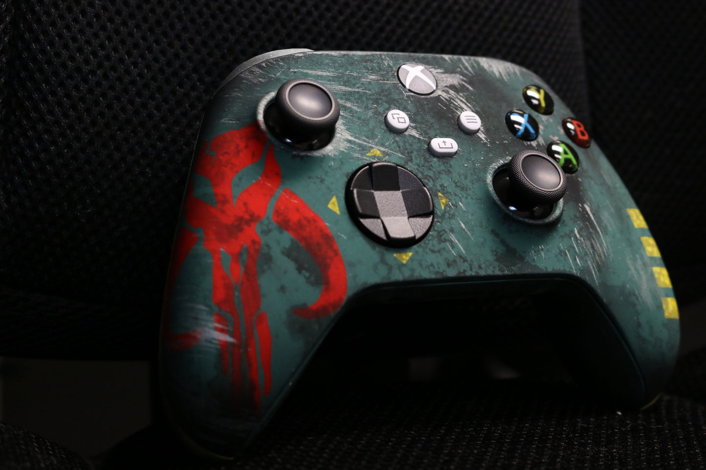 Custom Airbrush Controller Microsoft Xbox Series X - Xbox One S - Bounty Hunter Boba Fett 