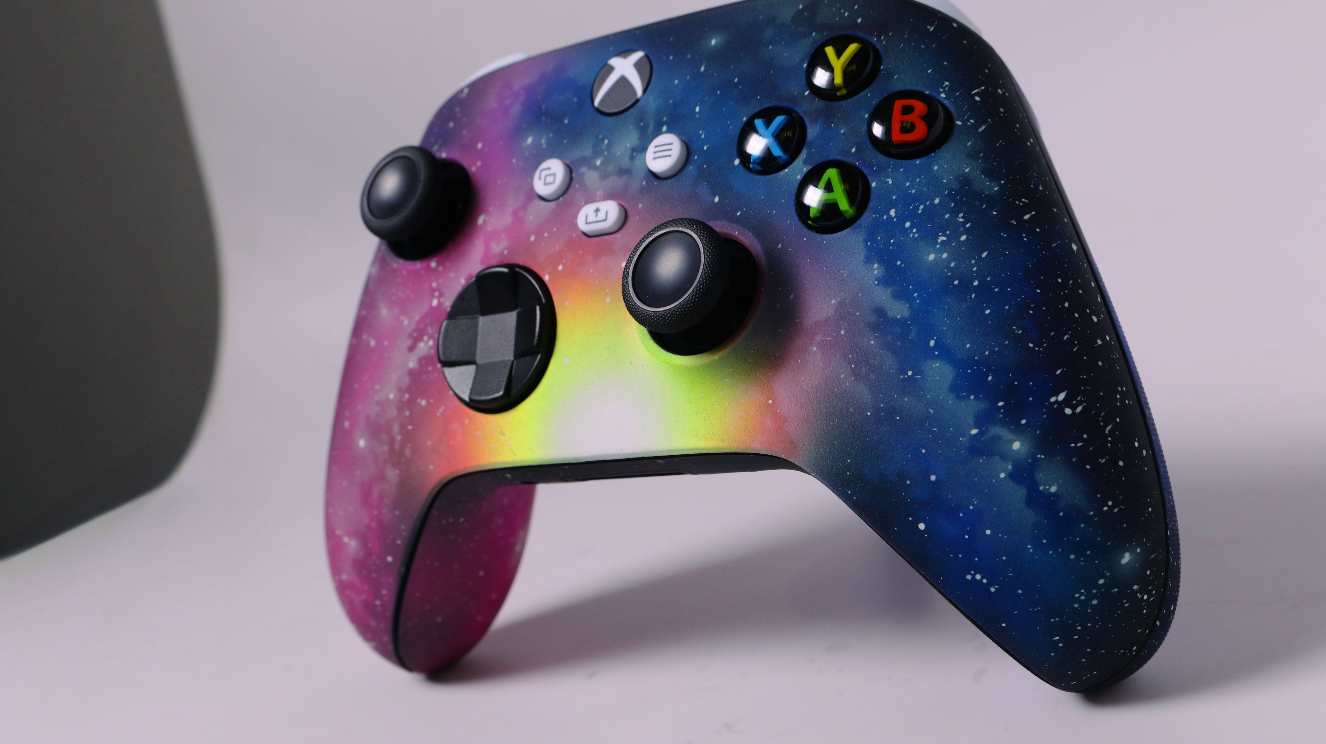 Custom Airbrushed Controller Microsoft Xbox Series X - Xbox One S - Galaxy Space Stars Universe