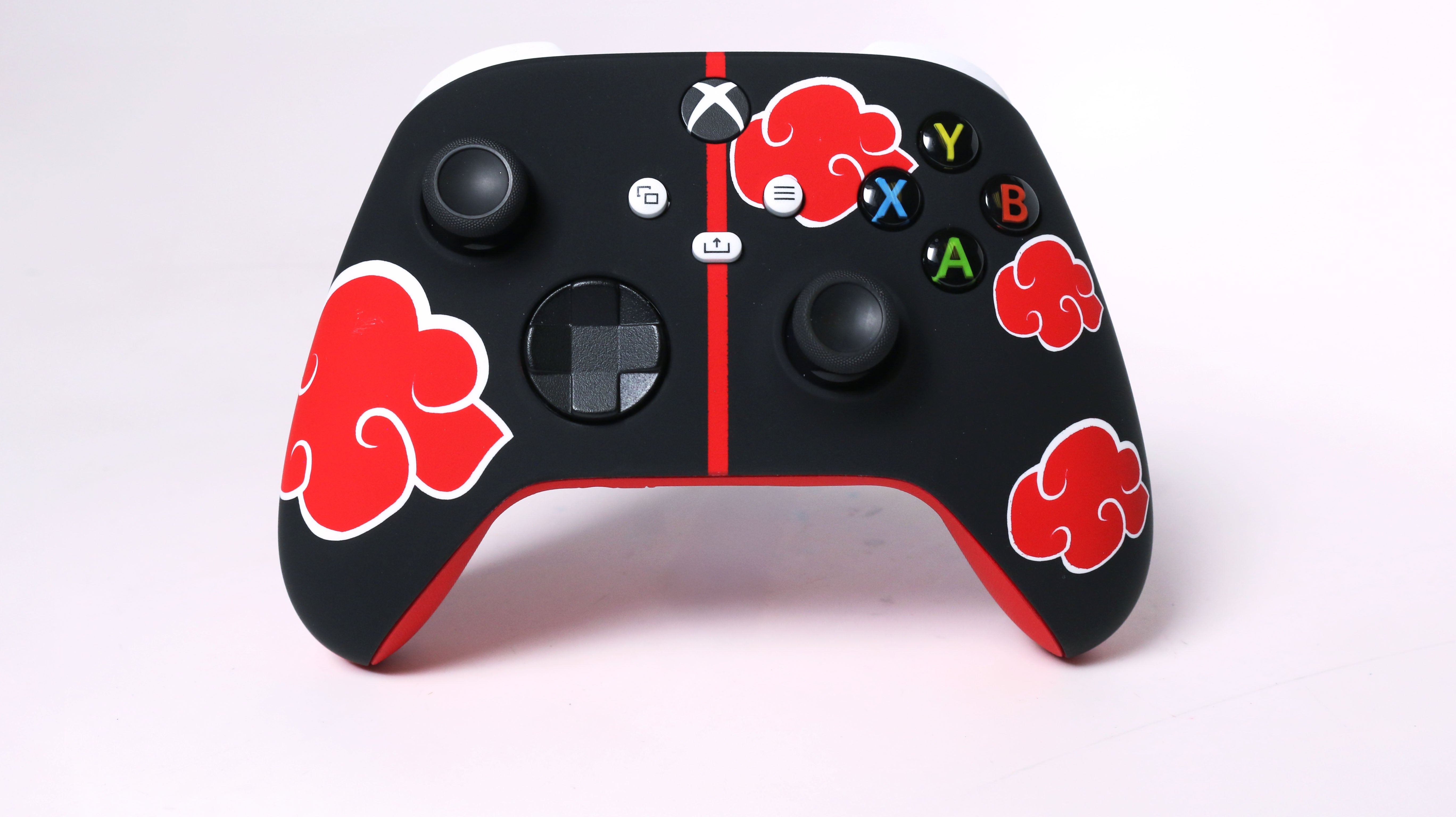 Custom Airbrush Controller Microsoft Xbox Series X - Xbox One S - Shinobi Dawn Anime Akatsuki Villains Ninja