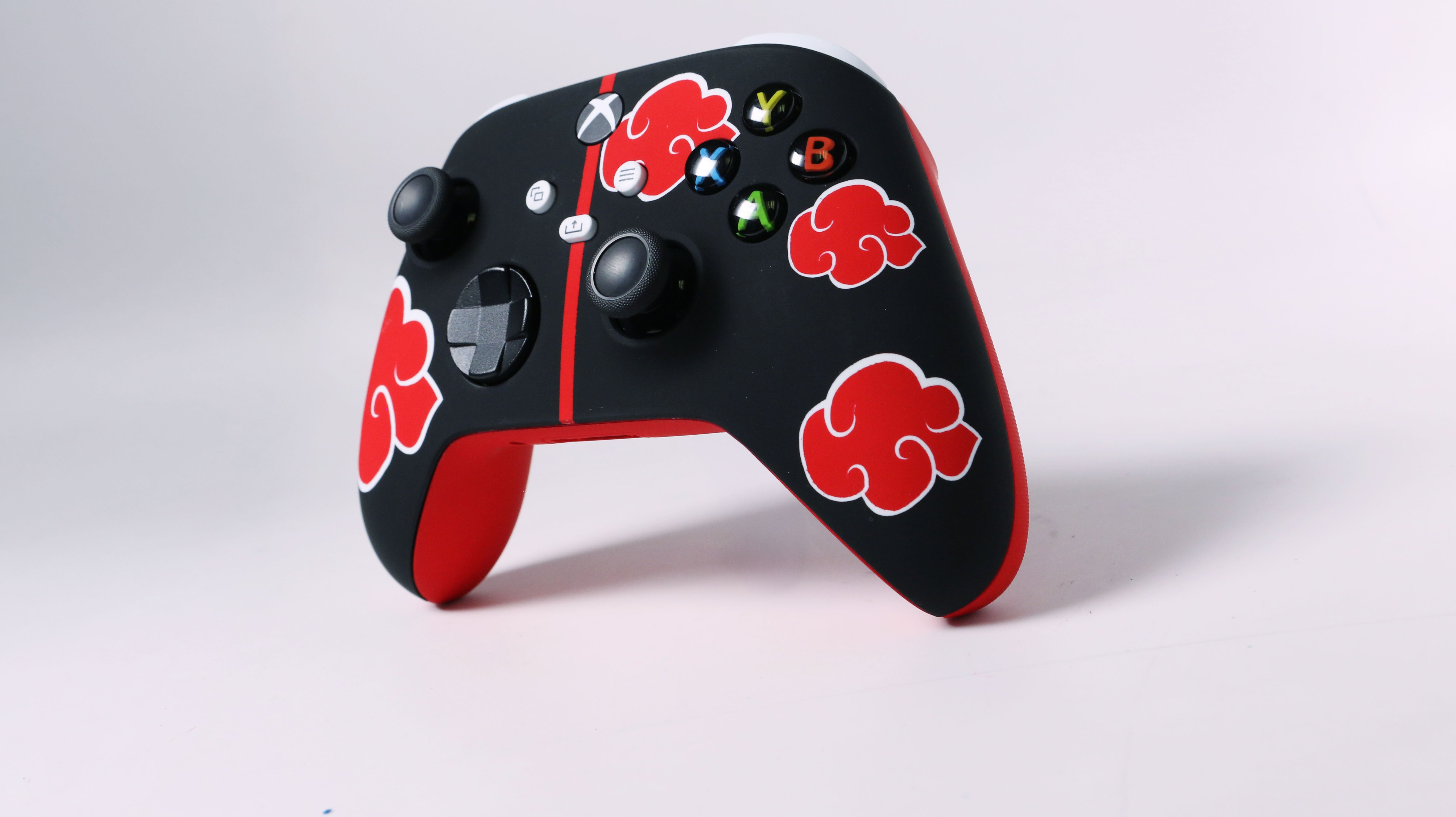 Custom Airbrush Controller Microsoft Xbox Series X - Xbox One S - Shinobi Dawn Anime Akatsuki Villains Ninja