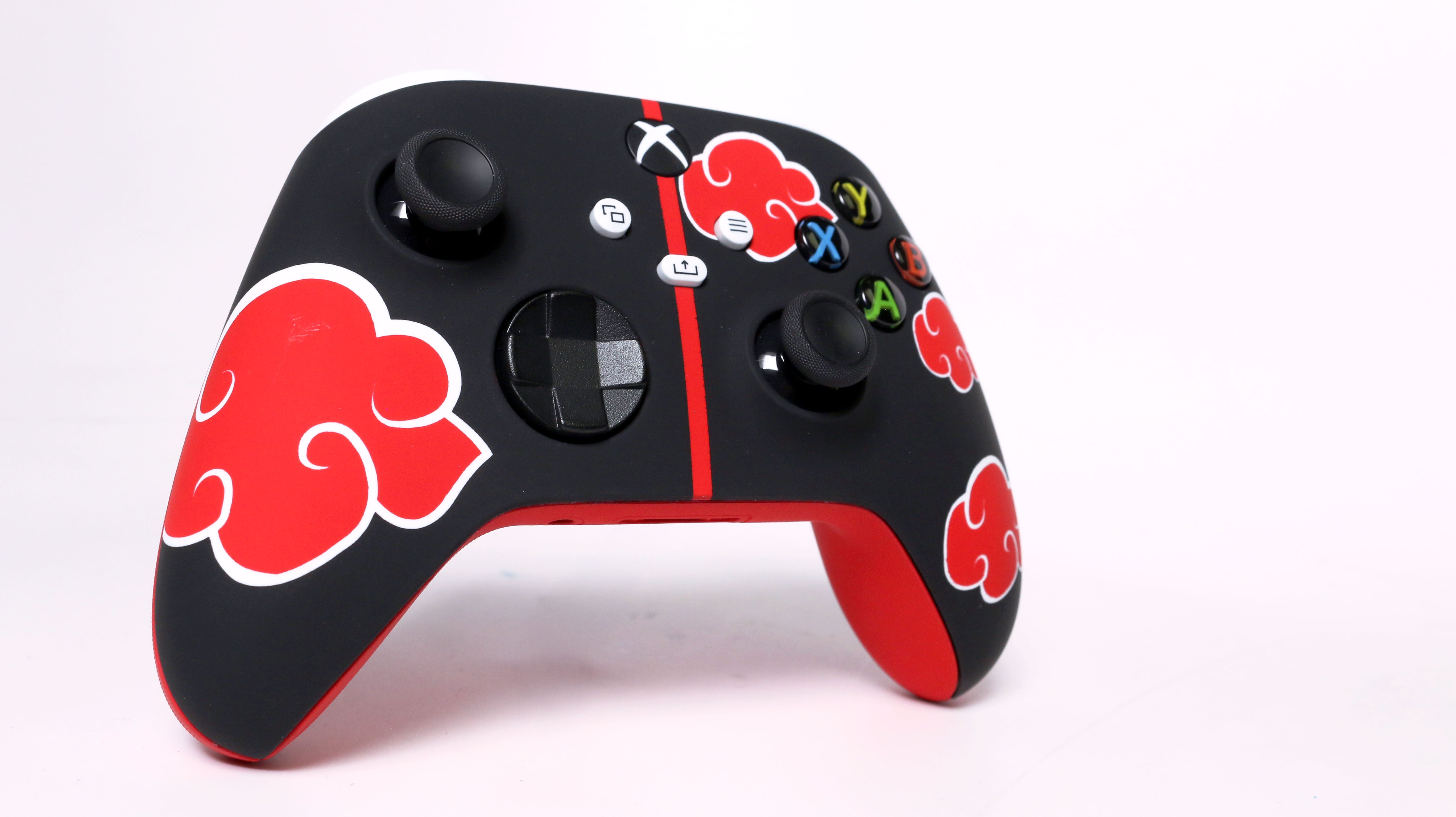 Custom Airbrush Controller Microsoft Xbox Series X - Xbox One S - Shinobi Dawn Anime Akatsuki Villains Ninja