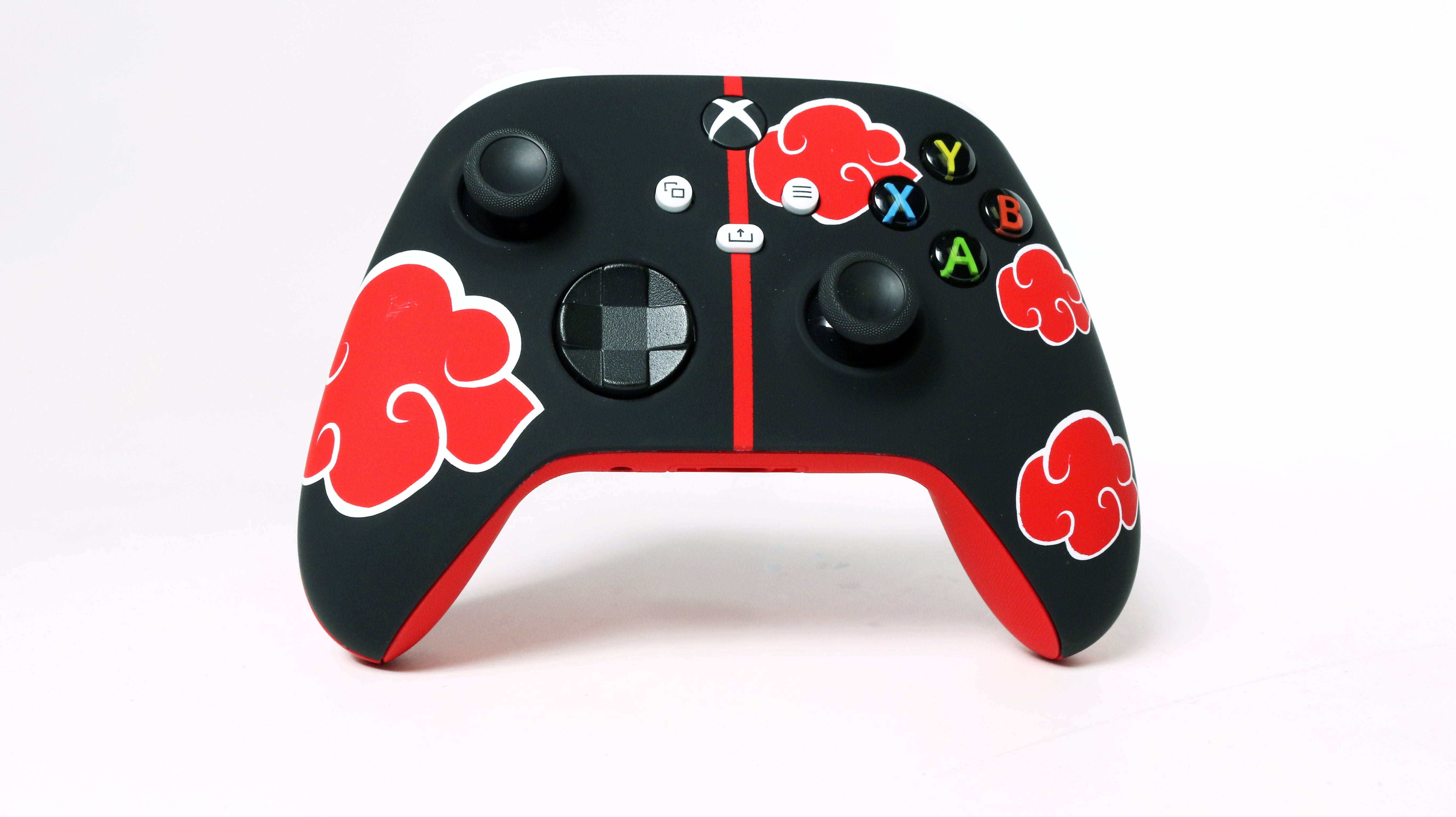 Custom Airbrush Controller Microsoft Xbox Series X - Xbox One S - Shinobi Dawn Anime Akatsuki Villains Ninja