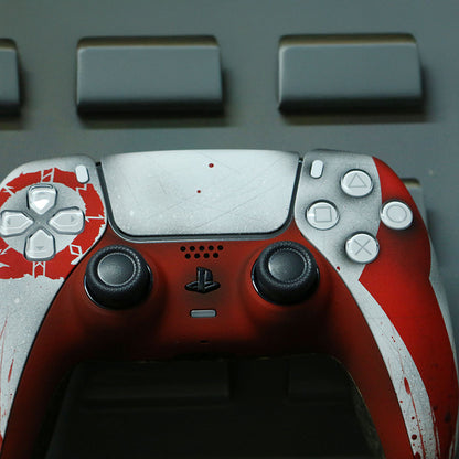 Custom Airbrushed Controller Sony Playstation 5 PS5 - God of War Omega Kratos