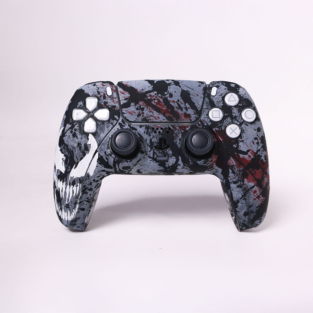 Custom Airbrush Controller Sony Playstation 5 PS5 - Venomous Symbiote Venom Spiderman